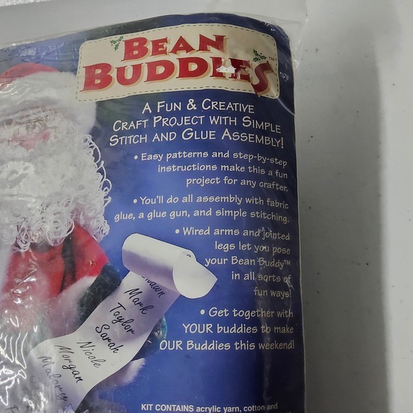 Dimensions Jolly St. Nick Bean Buddies Craft Kit Christmas Santa 18 Inch‎ - Picture 7 of 9